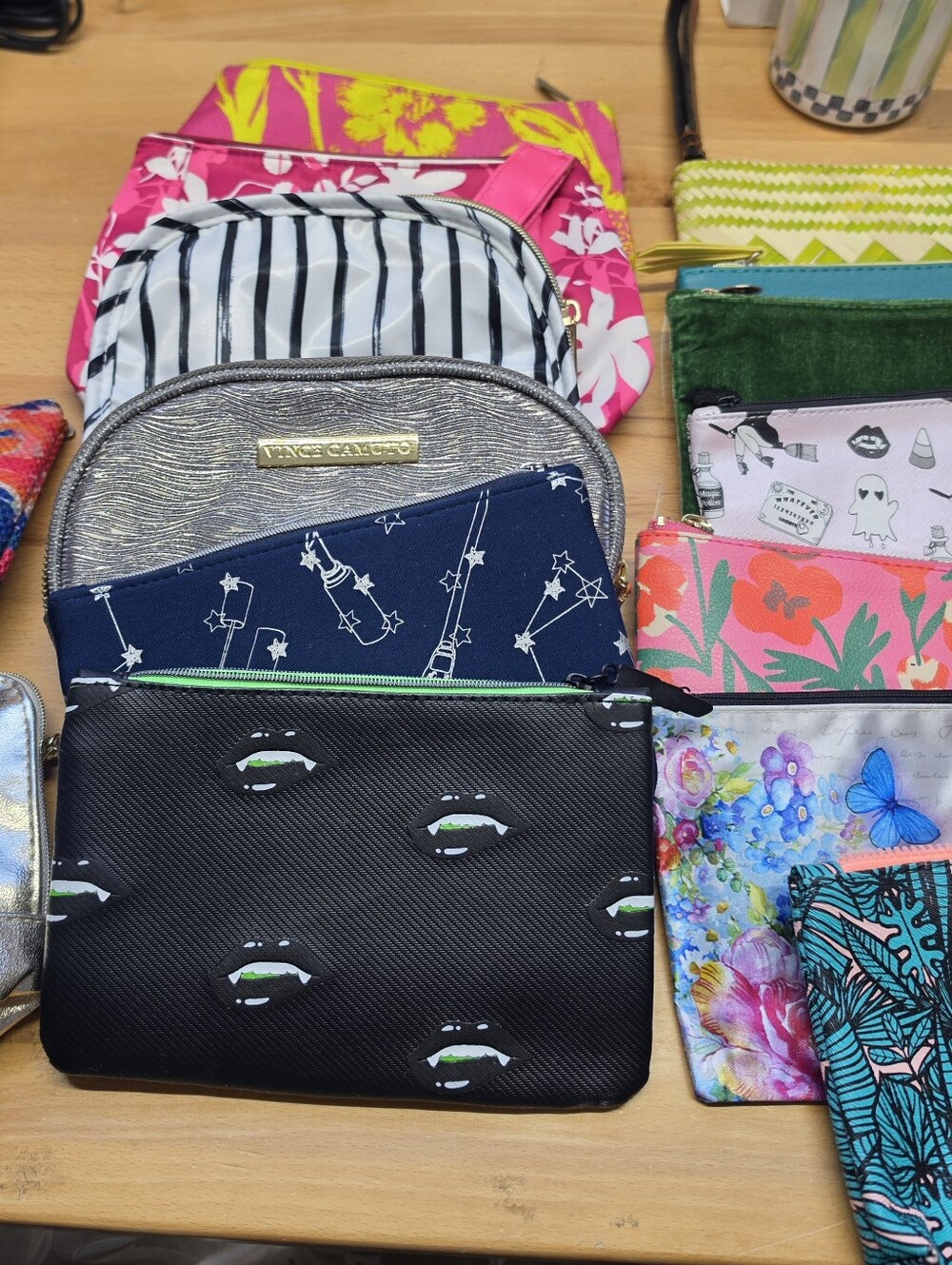 Large Lot Of Cosmetic Bags 15